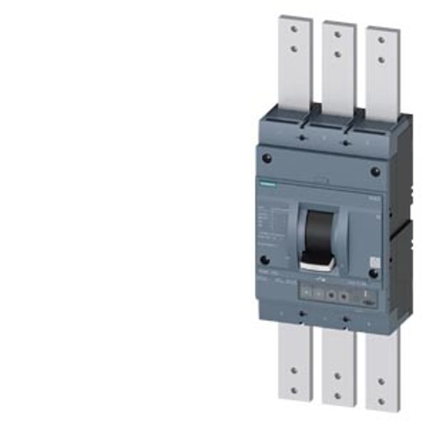 circuit breaker 3VA2 IEC Frame 1250 breaking capacity class H Icu=85 kA @ 415 V 3-pole line protection ETU330  LIG In=1250 A image 1