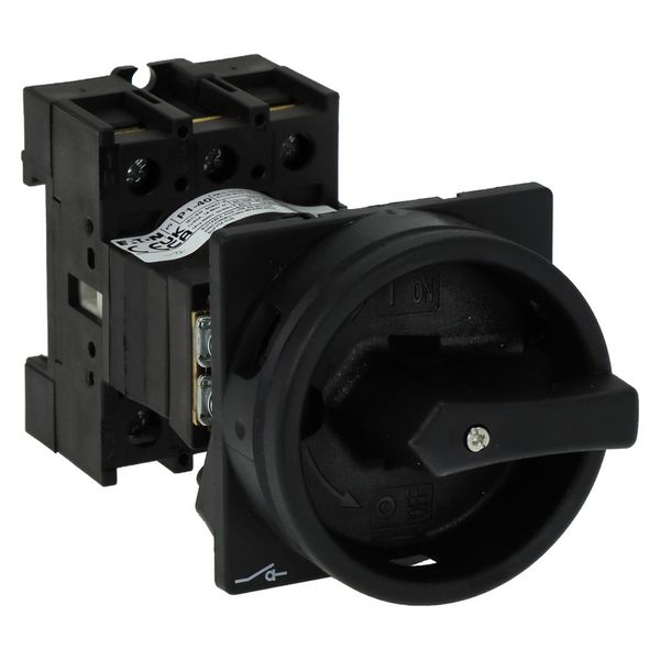 Main switch, P1, 40 A, rear mounting, 3 pole, STOP function, With black rotary handle and locking ring, Lockable in the 0 (Off) position image 13