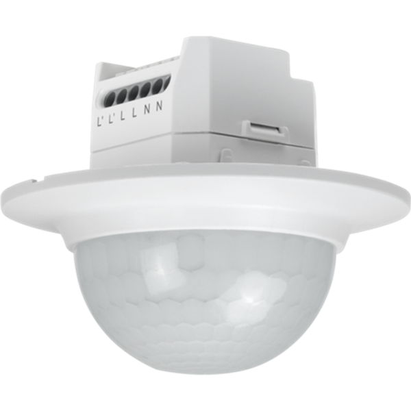 Presence detector, 230 V, master, 26 m, round, for flush-mounting box, white image 1