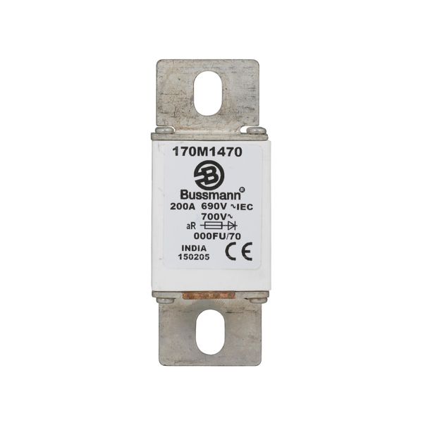 Fuse-link, high speed, 200 A, AC 690 V, size 000, 24 x 36 x 96 mm, aR, IEC image 15