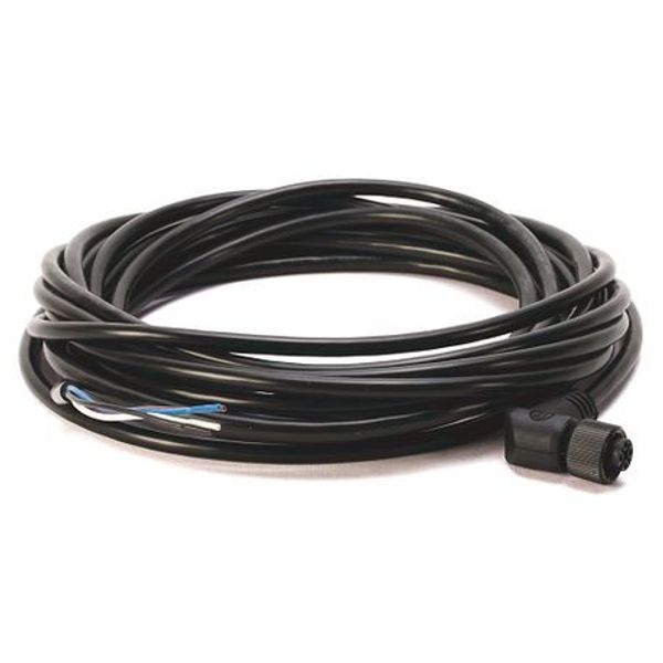 Allen-Bradley, 889D-R4BC-5, DC Micro (M12), Female, R-Ang, 4-Pin, PVC Cable, Black, Unshielded, IEC Color Coded, No Connector, 5 meter (16.4 feet) image 1