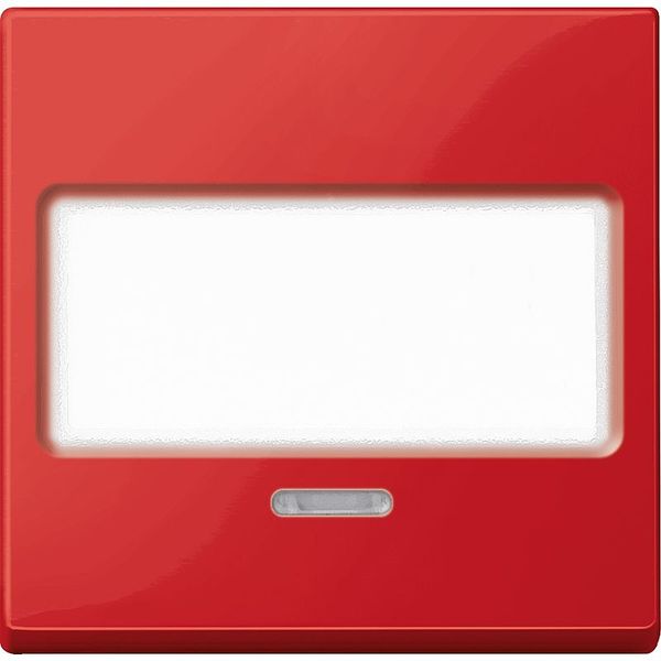 Rocker with label and control window, ruby ​​​​red, System M image 1