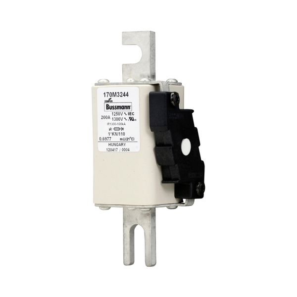 Fuse-link, high speed, 200 A, AC 1250 V, compact size 1, 45 x 58 x 138 mm, aR, DIN, IEC, type K indicator image 5