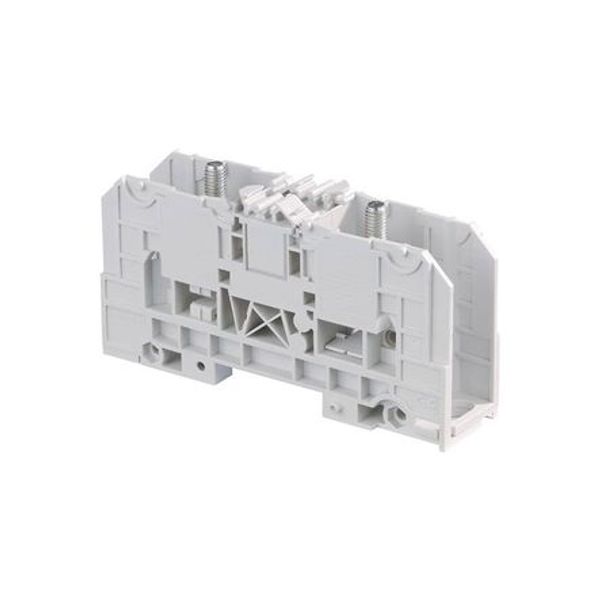 D35/27,FF,EX, STUD TERMINAL BLOCK, FEED THROUGH, GREY, 300MM, DINRAIL, 27X163X75MM, 125A image 1