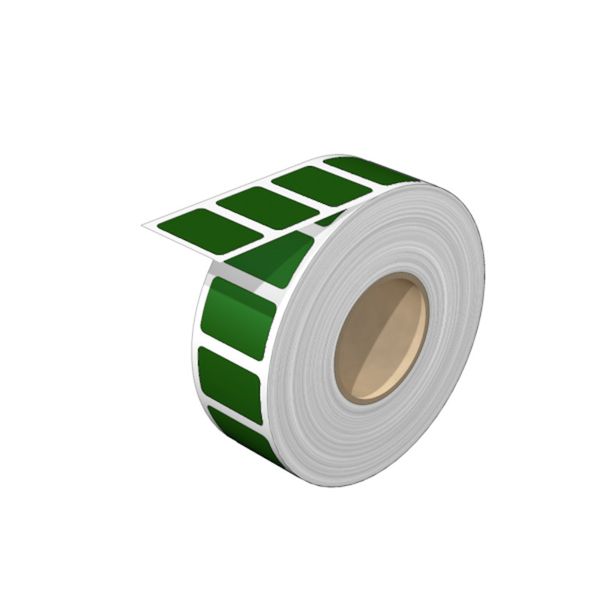 Device marking, halogen-free, Self-adhesive, 27 mm, Polyester, green image 1