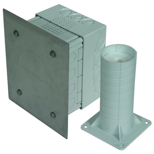 Test joint box f. ETIC systems 185x145x90mm plastic - grey image 1