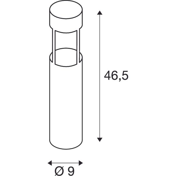 SLOTS 45 standing luminaire, 6,3W LED, warmwhite, anthracite image 2