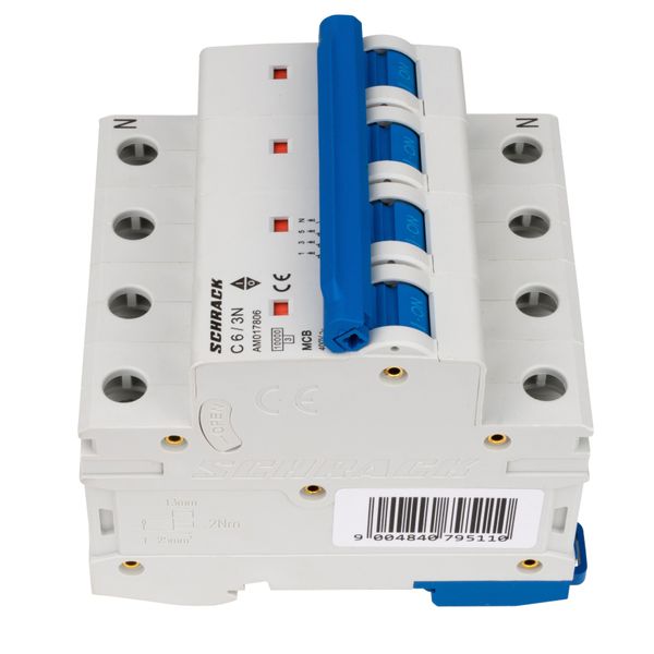 Miniature Circuit Breaker (MCB) AMPARO 10kA, C 6A, 3+N image 5