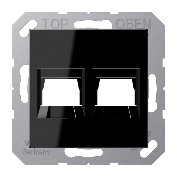 Centre plate for MJ f. 2 sockets A1569-25WESW image 1