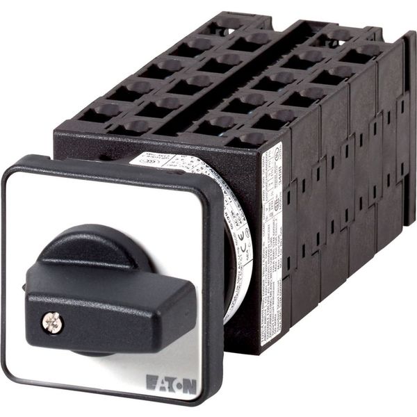 Step switches, T0, 20 A, flush mounting, 10 contact unit(s), Contacts: 20, 60 °, maintained, Without 0 (Off) position, 1-5, Design number 8478 image 4