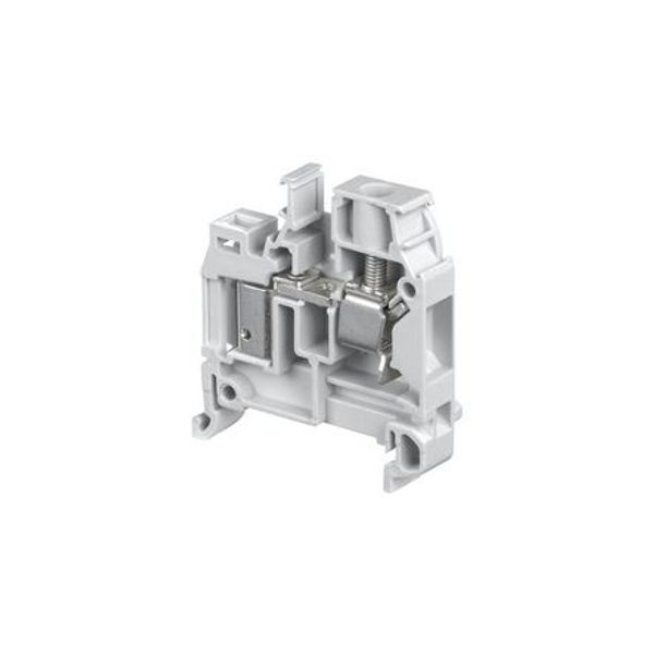 D6/8,ADO3,EX, TERMINAL BLOCK, FEED THROUGH, GREY, 8MM SPACING, 45X41MM, DIN RAIL MOUNT image 1