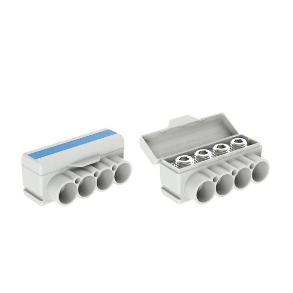 SLT50-4 blue Al 10-50/Cu 2.5-35 mm2 1000V Distribution block image 1