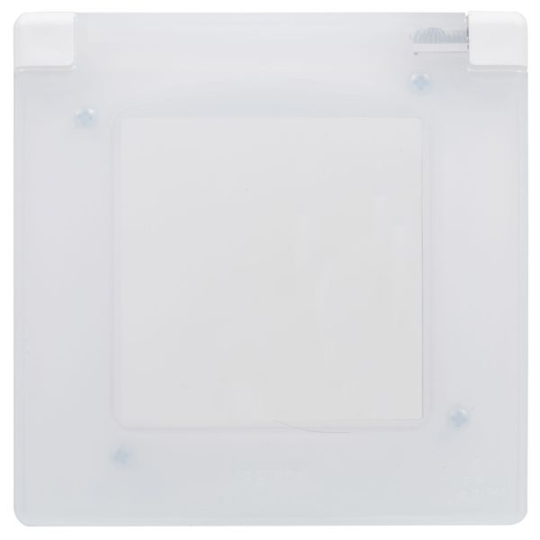 1-GANG PLATE IP44 WHITE image 2