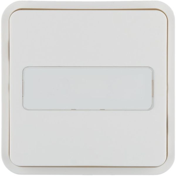 CUBYKO KNX PANEL 1 BUTTON WHITE INSCRIPTION FIELD image 1
