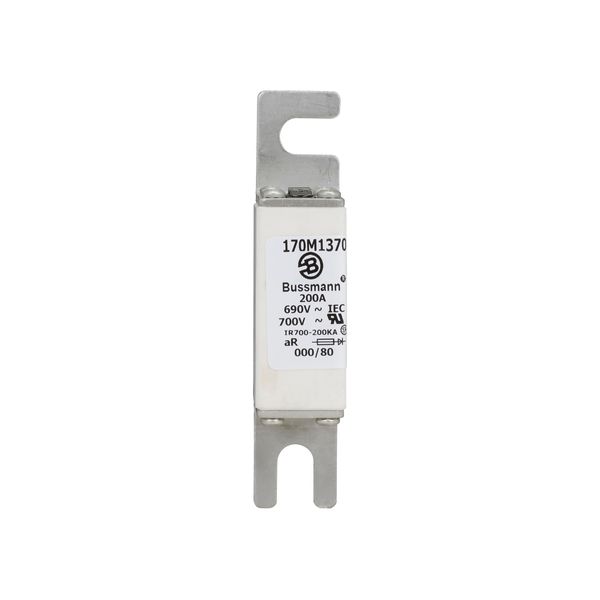 Fuse-link, high speed, 200 A, AC 690 V, DIN 000, 21 x 40 x 100 mm, aR, DIN, IEC, single indicator image 12