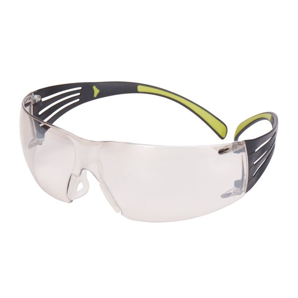 3M™ SecureFit™ 400 Safety Glasses, Black/Green frame, Anti-Scratch, In image 2