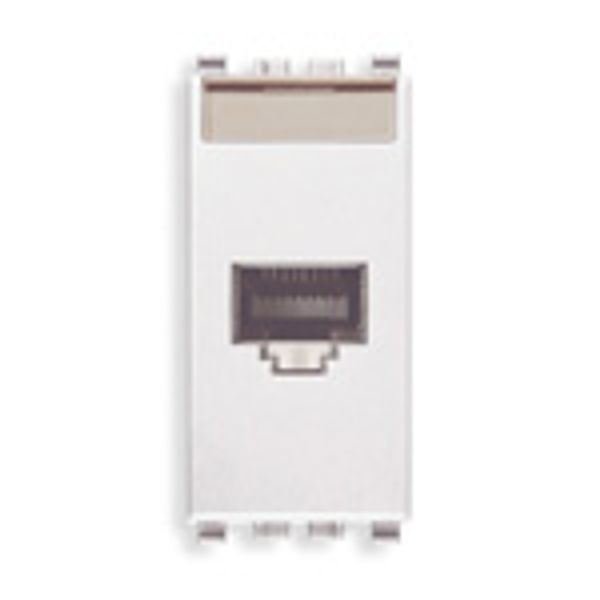 RJ45 Cat5e UTP Avaya outlet white image 1