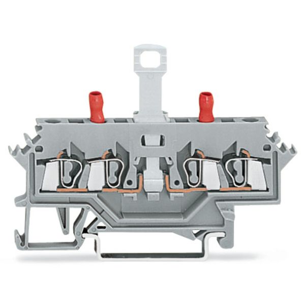 2-conductor disconnect/test terminal block without pivoting knife disc image 2