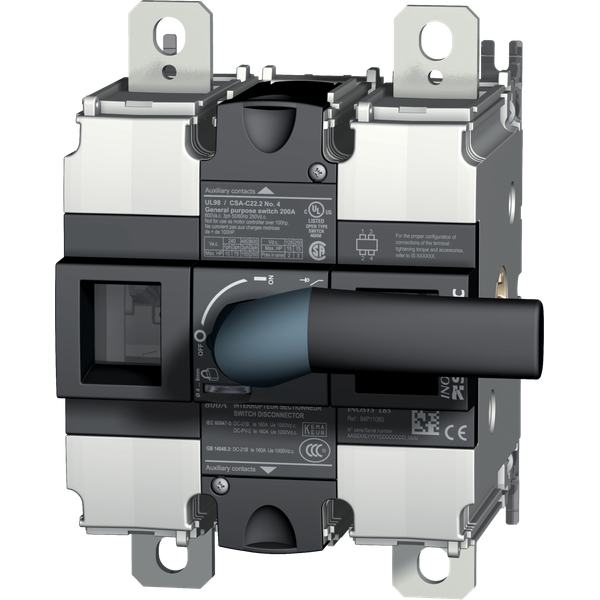 Load break switch body 1500Vdc 400A 1+1P image 2