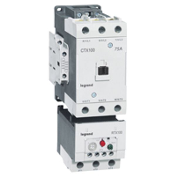 3-pole contactors CTX³ 65 - 100 A - 230 V~ - 2 NO + 2 NC - screw terminals image 1