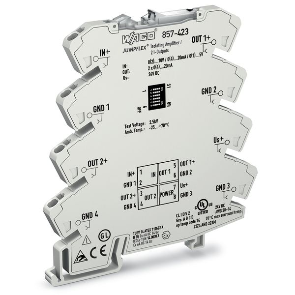 Isolation amplifier Current and voltage input signal 2 x current outpu image 4