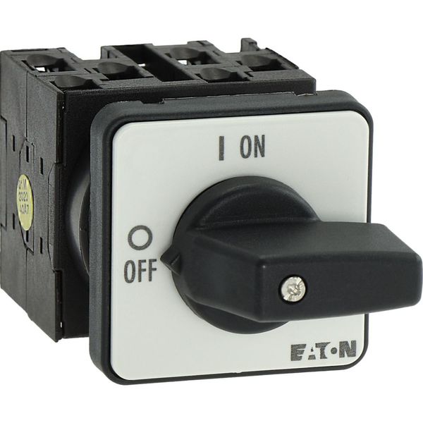 On-Off switch, T0, 20 A, flush mounting, 3 contact unit(s), 6 pole, with black thumb grip and front plate image 33