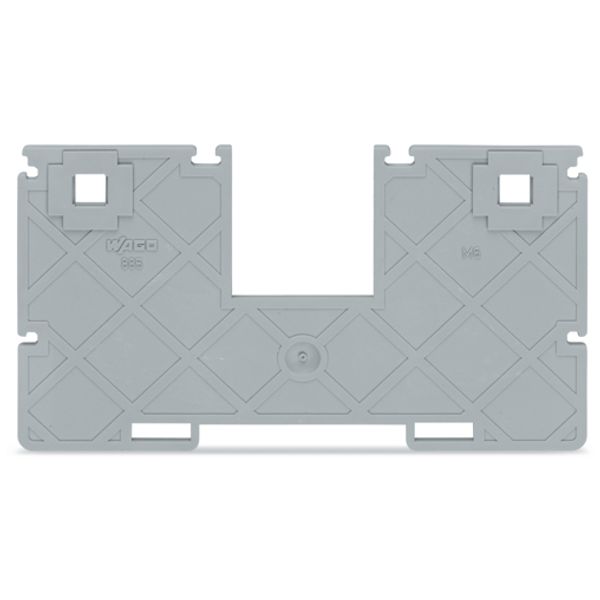 Seperator plate with jumper bar recess 2 mm thick 102.3 mm wide gray image 3