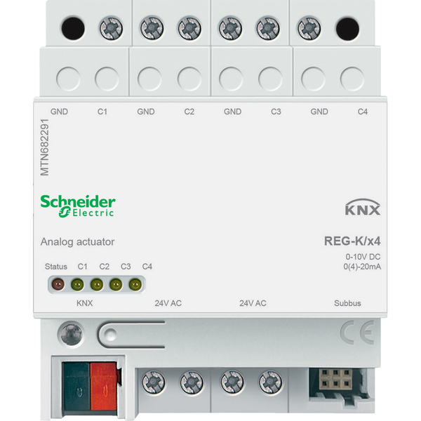 Analogue actuator REG-K/4-gang , light grey image 2