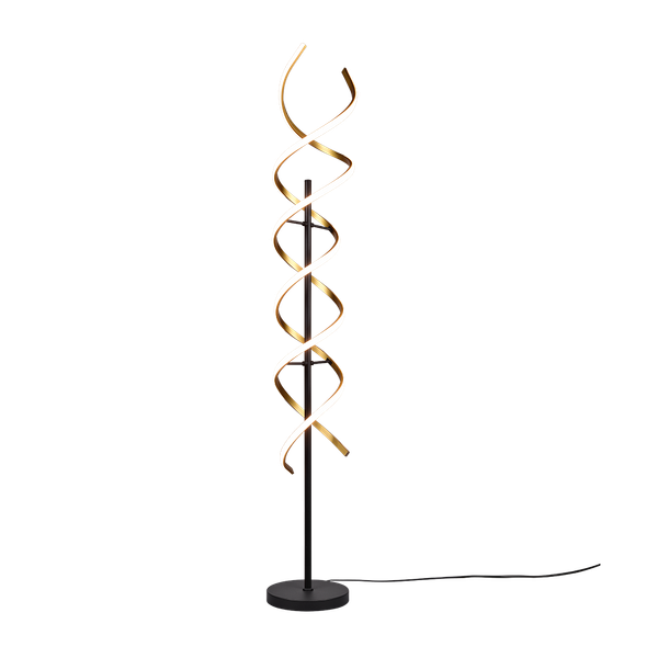 Sequence LED floor lamp matt brass/matt black image 1