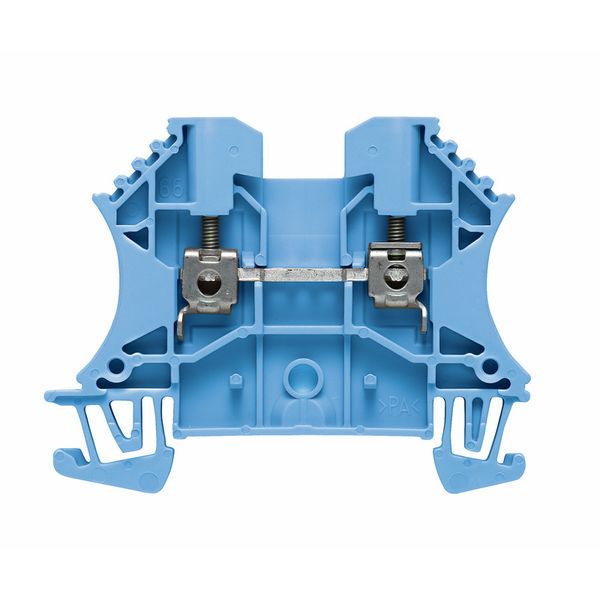 Feed-through terminal WDU 2.5 BL, Screw connection, 2.5 mm², blue, Weidmuller image 1