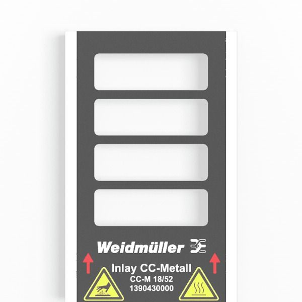 Device marking, 52 mm, Micro-etched stainless steel 1.4301 (ST), silve image 2