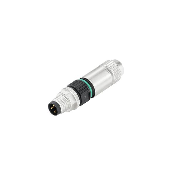 Round plug (field customisable), pin, straight, Insulation displacemen image 1