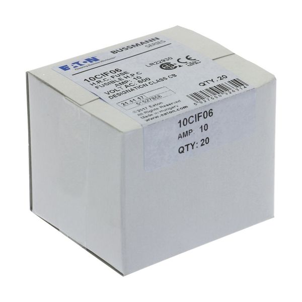 Fuse-link, low voltage, 10 A, AC 600 V, DC 250 V, HRCI-CB, 14 x 61 mm, CSA image 8