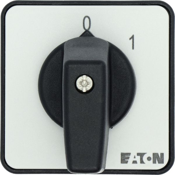 ON-OFF switches, T0, 20 A, flush mounting, 1 contact unit(s), Contacts: 2, 45 °, maintained, With 0 (Off) position, 0-1, Design number 15402 image 18