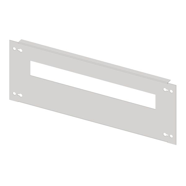 Slotted front plate 2G4 sheet steel, 21MW image 1