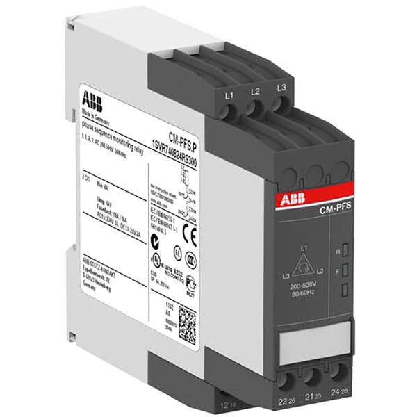 CM-PFS.P Three-phase monitoring relay 2c/o, L1-L2-L3=200-500VAC 50/60Hz image 1