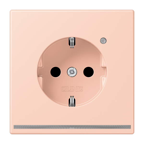 SCHUKO socket with LED pilot light LC321 LC1520-OLNW234 image 1