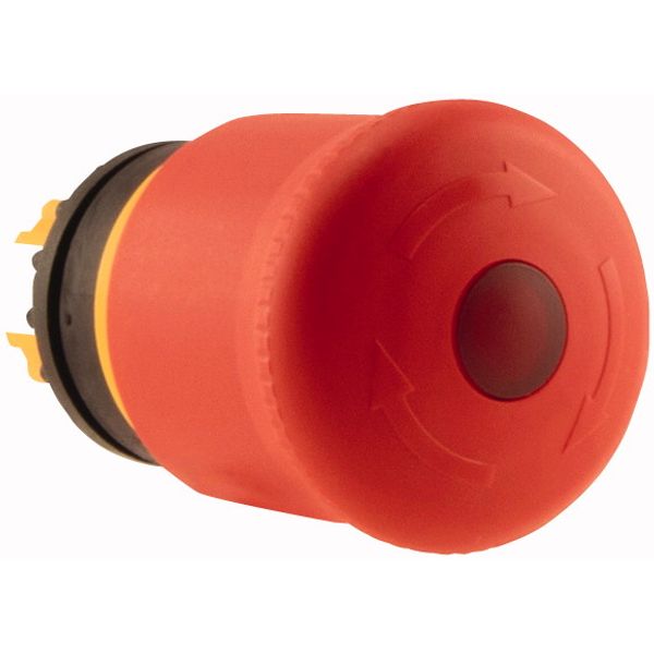 Emergency stop/emergency switching off pushbutton, RMQ-Titan, Mushroom-shaped, 38 mm, Illuminated with LED element, Turn-to-release function, Red, yel image 4