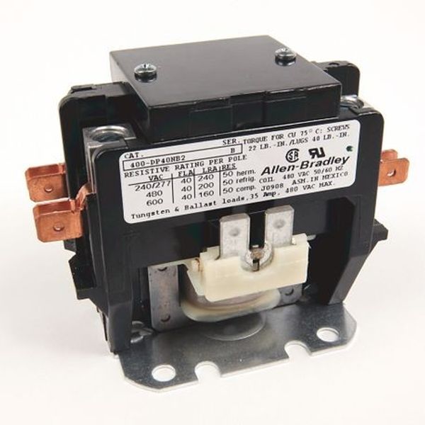 Allen-Bradley, 400 Definite Purpose Contactor, 40A, 480V 50/60Hz, 3 Poles image 1