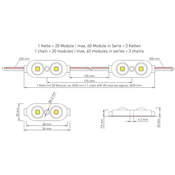 LED module ensures Tiwn 12 CLW IP65  CRI/RA 90+ image 6