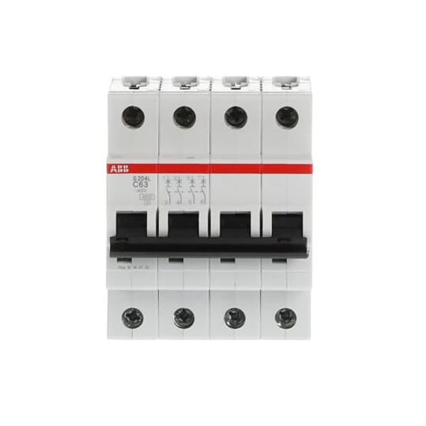S204L-C63 Miniature Circuit Breaker - 4P - C - 63 A image 1