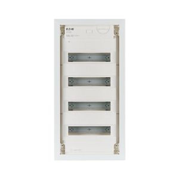 Compact distribution board-flush mounting, 4-rows, flush sheet steel door image 5