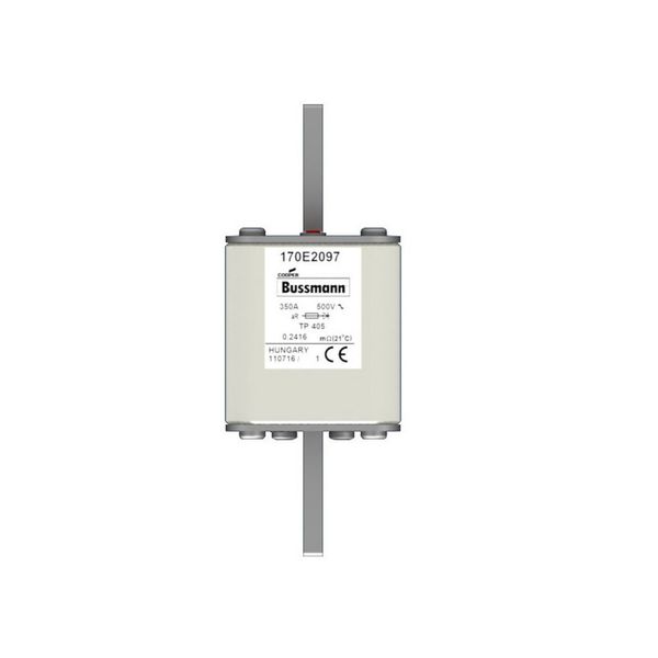 Fuse-link, high speed, 350 A, AC 500 V, 55 x 55 x 140 mm, aR, IEC, with indicator image 6