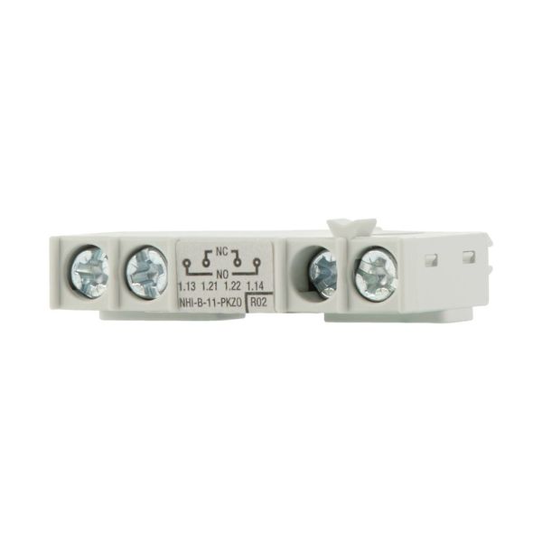 Standard auxiliary contact, 1 N/O, 1 NC, Can be fitted to the front, Screw terminals image 9