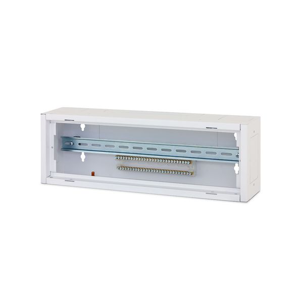 Power distribution Homecabinet, 1-row, 22 modules, RAL9003 image 2