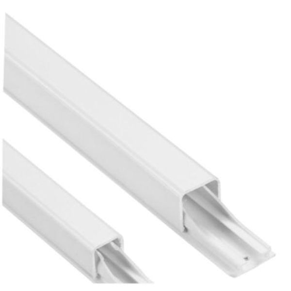 White cable guide 1 cable with adhesive, for cables with diameters 7 to 9mm image 1