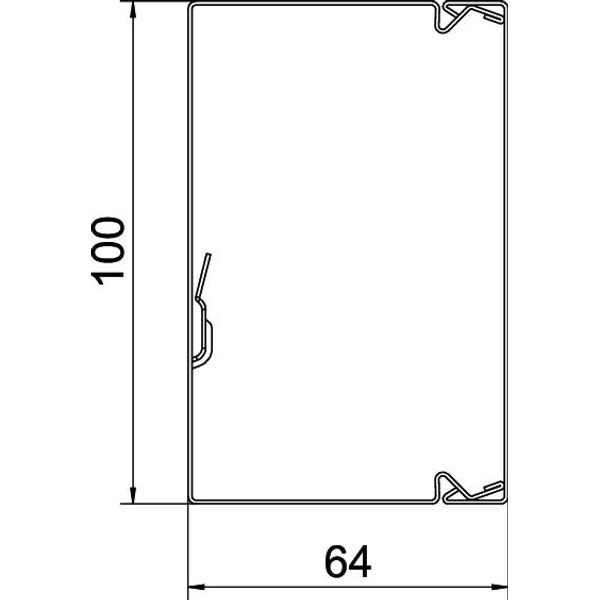 LKM60100RW Cable trunking with base perforation 60x100x2000 image 2