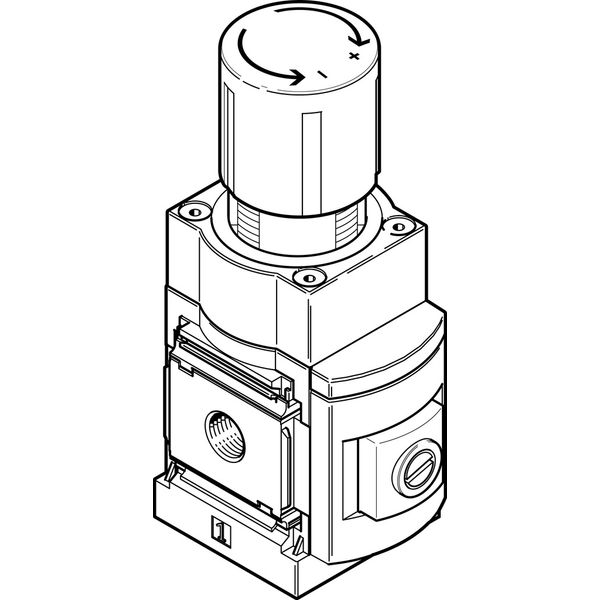 MS6-LRP-1/4-D5-A8 Precision pressure regulator image 1