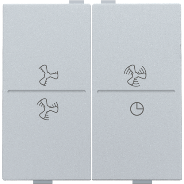 Double key with ventilator symbols 0 to 3 for wireless switch or push image 1