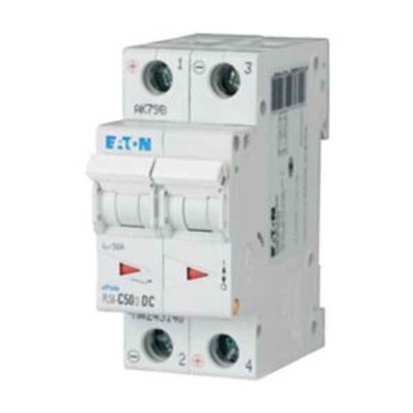 Miniature circuit breaker (MCB), 50 A, 2p, characteristic: C, DC image 7